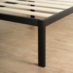 Zinus Mia Double Black Metal Bed Frame with Storage