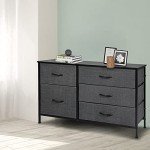 Stylish Dark Grey 5-Drawer Chest Organizer