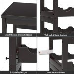 FoverOne 24-Bottle Bamboo Wine Rack and Shelf