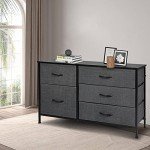 Stylish Dark Grey 5-Drawer Chest Organizer