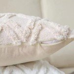 Beige Faux Fur Throw Pillow Covers - 18x18