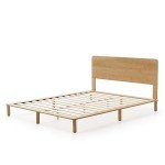 Arden Bamboo Double Bed Frame in Natural Wood