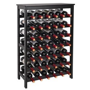Bamboo 7-Tier Wine Rack with Table Top