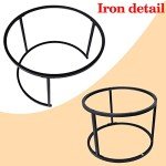 Round Nesting Coffee Tables Set of 2 - Rustic Brown