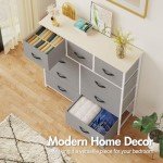 Tall Beige Fabric Drawers Organizer for Home