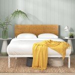 Zinus Figari Bamboo Metal Double Bed Frame