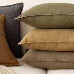 Set of 2 Boho Linen Throw Pillow Covers