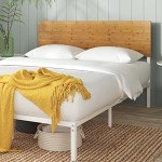 Zinus Figari Bamboo Metal Double Bed Frame