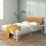 Zinus Figari Bamboo Metal Double Bed Frame