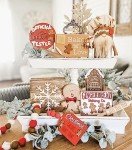 Rustic Two-Tier Wooden Tray for Home Decor