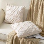 Beige Faux Fur Throw Pillow Covers - 18x18