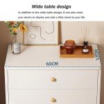 5-Drawer Wooden Dresser Chest for Bedroom Storage