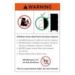 Black 7-Drawer Chest of Drawers by Oikiture