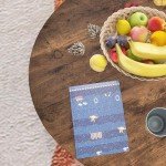 Modern Round Coffee Table with Metal Frame