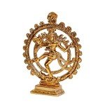 Gold Plated Dancing Shiva Natraj Metal Statue