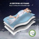 Sweetlove Queen Gel Memory Foam Mattress - Medium Firm