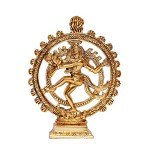 Gold Plated Dancing Shiva Natraj Metal Statue