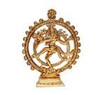 Gold Plated Dancing Shiva Natraj Metal Statue