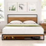 Artiss Heavy-Duty Double Metal Bed Frame, Black