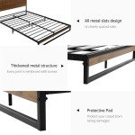 Artiss Heavy-Duty Double Metal Bed Frame, Black