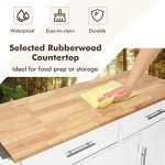 Giantex Rolling Kitchen Island Cart with Storage