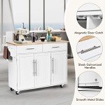 Giantex Rolling Kitchen Island Cart with Storage