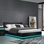 Artiss Queen Bed Frame with RGB LED Headboard