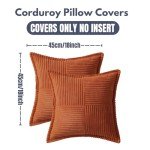 Boho Striped Throw Pillow Covers - Set of 2