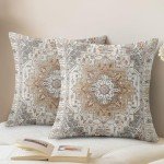 Boho Pillow Covers 18x18 Inch Set of 2