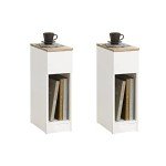 Set of 2 Nightstands with Drawers