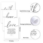 Faith, Hope, Love: 3-Piece Wall Art Set