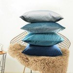 Soft Velvet Throw Pillow Covers - Set of 4