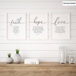 Faith, Hope, Love: 3-Piece Wall Art Set