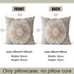 Boho Pillow Covers 18x18 Inch Set of 2