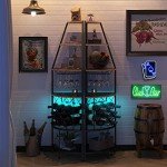Espelism 5-Tier Corner Wine Rack with LED Light