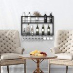 Industrial 2-Tier Wall Mounted Wine Rack