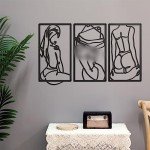 3-Piece Abstract Line Art Wall Decor Set