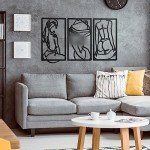 3-Piece Abstract Line Art Wall Decor Set