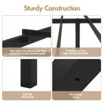 Advwin LED Floating Bed Frame - Double Size, Black