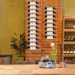 Wall-Mounted Metal Wine Rack for 8 Bottles