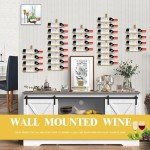 Wall-Mounted Metal Wine Rack for 8 Bottles