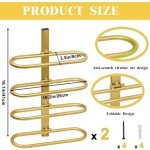 Wall-Mounted Metal Wine Rack for 8 Bottles