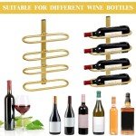 Wall-Mounted Metal Wine Rack for 8 Bottles