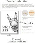 Funny Donkey Wall Art for Bathroom Decor