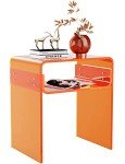 U-Shape Acrylic Side Table in Orange