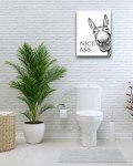 Funny Donkey Wall Art for Bathroom Decor
