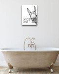 Funny Donkey Wall Art for Bathroom Decor