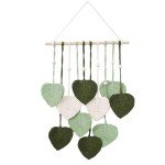 Boho Leaf Woven Tapestry Wall Hanging Art
