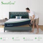 Sweetlove Queen Gel Memory Foam Mattress - Medium Firm