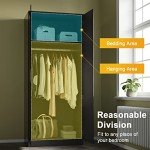 Stylish Black Bedroom Wardrobe and Nightstand Set